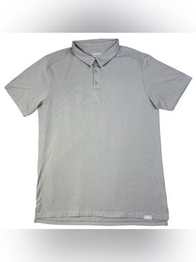 LEGENDS Aviation Golf Polo Mens XL Grey Short Sleeve Cotton Lyocell Active Shirt